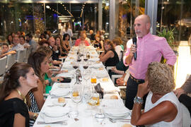 Cena Homenaje a profesores y PAS jubilados de la Facultad de Económicas. Restaurante El Palmeral. Septiembre de 2015