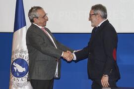 Toma de posesión de Julio Santoyo Santoyo como profesor titular del Área de Cirugía (vinculada SAS) de la Universidad de Málaga. Toma de posesión de nuevos catedráticos y profesores titulares de la Universidad de Málaga. Paraninfo. Noviembre de 2023