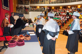 Investidura de nuevos doctores por la Universidad de Málaga. Salón de Actos de la Facultad de Derecho. Enero de 2013
