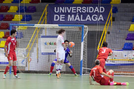 Partido Irán contra Rusia. 14º Campeonato del Mundo Universitario de Fútbol Sala 2014 (FUTSAL). Antequera. Julio de 2014