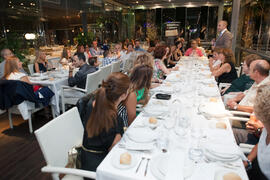 Cena Homenaje a profesores y PAS jubilados de la Facultad de Económicas. Restaurante El Palmeral. Septiembre de 2015