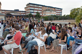 Acto de bienvenida a los alumnos Erasmus de la Universidad de Málaga. Jardín Botánico. Octubre de 2013