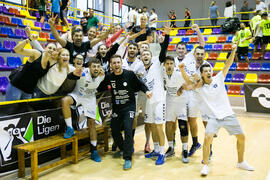 Partido Universidad de Málaga - Universidad de Suceava. Categoría masculina. Campeonato Europeo Universitario de Balonmano. Antequera. Julio de 2017