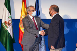 Toma de posesión de Fernando Cardona Díaz como nuevo profesor titular del Área de Bioquímica y Biología Molecular de la Universidad de Málaga. Paraninfo. Diciembre de 2021