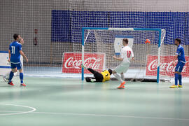 Partido Bielorrusia contra Azerbaiyán. 14º Campeonato del Mundo Universitario de Fútbol Sala 2014 (FUTSAL). Antequera. Julio de 2014