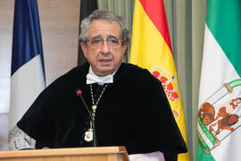 José Ángel Narváez en la investidura como Doctor "Honoris Causa" de Hans-Dieter Wienberg por la Facultad de Ciencias de la Universidad de Málaga. Rectorado. Mayo de 2016