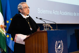 José Ángel Narváez. Investidura de Kazuyo Sejima como Doctora "Honoris Causa" por la Escuela de Arquitectura de la Universidad de Málaga. Paraninfo. Octubre de 2019