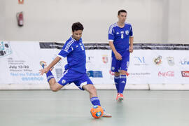 Partido República Checa contra Israel. 14º Campeonato del Mundo Universitario de Fútbol Sala 2014 (FUTSAL). Antequera. Julio de 2014