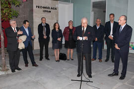 Inauguración de la plaza Pintor Eugenio Chicano. Málaga. Noviembre de 2016