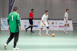 Partido Bielorrusia contra Azerbaiyán. 14º Campeonato del Mundo Universitario de Fútbol Sala 2014 (FUTSAL). Antequera. Julio de 2014