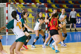 Partido Universidad de Colonia - Universidad de Valencia. Categoría femenina. Campeonato Europeo Universitario de Balonmano. Antequera. Julio de 2017