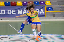 Partido Brasil contra China Taipéi. 14º Campeonato del Mundo Universitario de Fútbol Sala 2014 (FUTSAL). Antequera. Julio de 2014