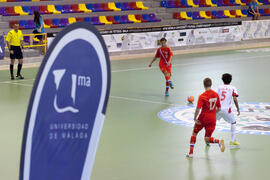 Partido Rusia contra Omán. 14º Campeonato del Mundo Universitario de Fútbol Sala 2014 (FUTSAL). Antequera. Julio de 2014