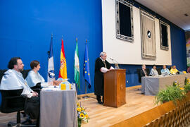 Investidura como Doctor "Honoris Causa" de Carlos Álvarez Rodríguez por la Facultad de Filosofía y Letras de la Universidad de Málaga. Paraninfo. Mayo de 2018