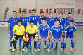 Jugadores de Israel. Partido República Checa contra Israel. 14º Campeonato del Mundo Universitario de Fútbol Sala 2014 (FUTSAL). Antequera. Julio de 2014