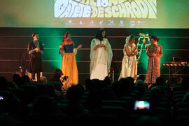 Actuación en la gala de clausura de la 31ª edición de Fancine de la Universidad de Málaga. Cine Albéniz. Noviembre de 2021