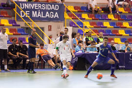 Partido Tailandia contra República Checa. 14º Campeonato del Mundo Universitario de Fútbol Sala 2014 (FUTSAL). Antequera. Julio de 2014
