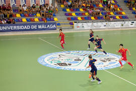 Partido España contra China. 14º Campeonato del Mundo Universitario de Fútbol Sala 2014 (FUTSAL). Antequera. Julio de 2014