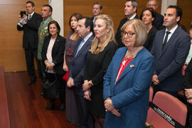 Asistentes a la investidura como Doctor "Honoris Causa" de Manuel Molina Lozano por la Facultad de Turismo de la Universidad de Málaga. Rectorado. Abril 2016