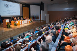 Apertura del Curso Académico 2016/2017 de la Universidad de Málaga. Salón de actos de la Escuela de Ingenierías Industriales. Septiembre de 2016