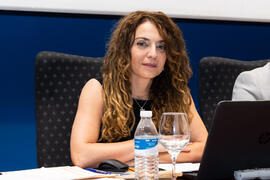 Macarena Parrado. Graduación de Másters de la Facultad de Ciencias Económicas y Empresariales de la Universidad de Málaga. Paraninfo. Junio de 2019