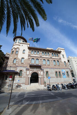 Fachada del edificio del Rectorado. Febrero de 2016