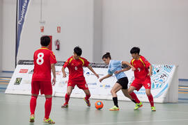 Partido China contra Uruguay. 14º Campeonato del Mundo Universitario de Fútbol Sala 2014 (FUTSAL). Antequera. Julio de 2014
