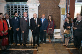 Inauguración de la placa conmemorativa de la Casa Natal de Eugenio Chicano. Málaga. Octubre de 2017