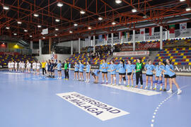 Partido Uruguay - República Checa. Categoría femenina. Campeonato del Mundo Universitario de Balonmano. Antequera. Junio de 2016