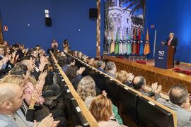 Intervención de José Ángel Narváez. Toma de posesión de nuevos catedráticos y profesores titulares de la Universidad de Málaga. Paraninfo. Diciembre de 2022