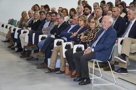 Asistentes a la inauguración de la nueva Facultad de Psicología y Logopedia de la Universidad de Málaga. Campus de Teatinos. Octubre de 2022