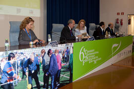 Mesa presidencial. Acto inaugural del 6º Congreso Internacional de Actividad Física Deportiva para Mayores. Escuela Técnica Superior de Ingeniería de Telecomunicaciones y de Informática. Marzo de 2015