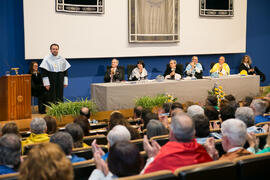 Investidura como Doctor "Honoris Causa" de Carlos Álvarez Rodríguez por la Facultad de Filosofía y Letras de la Universidad de Málaga. Paraninfo. Mayo de 2018