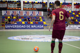Partido Portugal contra Georgia. 14º Campeonato del Mundo Universitario de Fútbol Sala 2014 (FUTSAL). Antequera. Julio de 2014