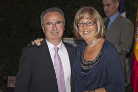 Cena de gala con motivo al homenaje para los jubilados y personal que cumple 25 años de servicio en la Universidad de Málaga. Jardín Botánico. Junio de 2010