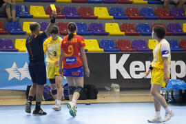 Partido España - Japón. Categoría femenina. Campeonato del Mundo Universitario de Balonmano. Antequera. Junio de 2016