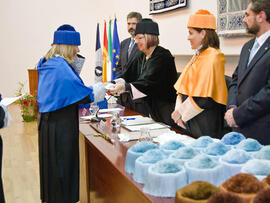 Investidura de nuevos doctores por la Universidad de Málaga 2010. Paraninfo. Enero de 2010
