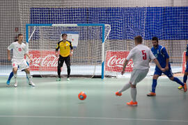 Partido Bielorrusia contra Azerbaiyán. 14º Campeonato del Mundo Universitario de Fútbol Sala 2014 (FUTSAL). Antequera. Julio de 2014