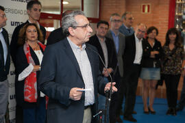 José Ángel Narváez. Inauguración de las Jornadas de Puertas Abiertas de la Universidad de Málaga. Complejo Polideportivo Universitario. Abril de 2016