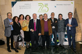 Momentos posteriores al acto del 25 Aniversario del Parque Tecnológico de Andalucía. Palacio de Ferias y Congresos de Málaga. Noviembre de 2017