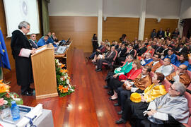 Investidura como Doctor "Honoris Causa" de Hans-Dieter Wienberg por la Facultad de Ciencias de la Universidad de Málaga. Rectorado. Mayo de 2016
