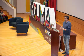 César Bona en su conferencia "Dialogando". Facultad de Derecho. Enero de 2017