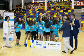 Universidad de Aveiro segunda clasificada en la categoría femenina. Campeonato Europeo Universitario de Balonmano. Antequera. Julio de 2017