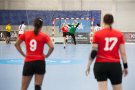 Partido República Checa - Rusia. Categoría femenina. Campeonato del Mundo Universitario de Balonmano. Antequera. Junio de 2016