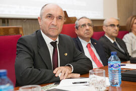 Eugenio José Luque en el acto conmemoración del 50 Aniversario de la Facultad de Económicas. Facultad de Ciencias Económicas y Empresariales. Octubre de 2015