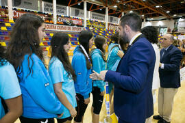 Entrega de medallas. Ceremonia de clausura del Campeonato Europeo Universitario de Balonmano. Antequera. Julio de 2017