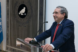 José Ángel Narváez. Toma de Posesión de Personal de Administración y Servicios de la Universidad de Málaga. Edificio del Rectorado. Febrero de 2019