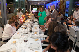 Cena Homenaje a profesores y PAS jubilados de la Facultad de Económicas. Restaurante El Palmeral. Septiembre de 2015