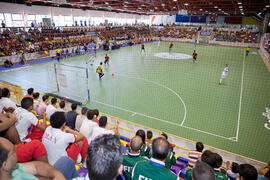 Partido España contra Eslovaquia. 14º Campeonato del Mundo Universitario de Fútbol Sala 2014 (FUTSAL). Antequera. Julio de 2014