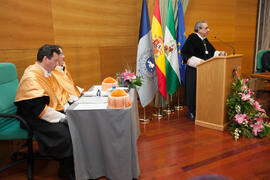 Investidura como Doctor "Honoris Causa" de Manuel Molina Lozano por la Facultad de Turismo de la Universidad de Málaga. Rectorado. Abril 2016